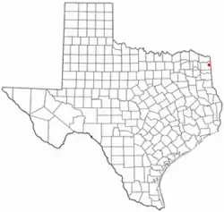 Location of Atlanta, Texas