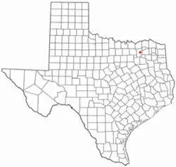 Location of Campbell, Texas