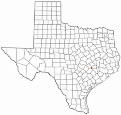Location of Carmine, Texas