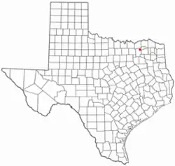 Location of Commerce, Texas