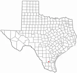 Location of Concepcion, Texas