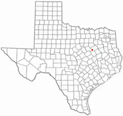 Location of Dawson, Texas