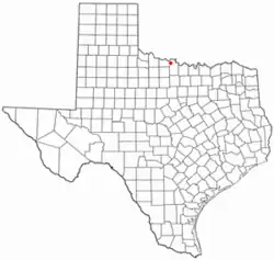 Location of Dean, Texas
