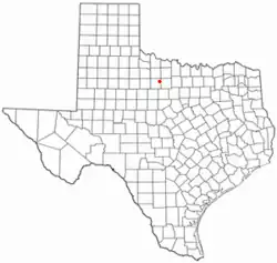 Location of Elbert, Texas