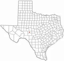 Location of Eldorado, Texas