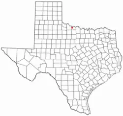 Location of Electra, Texas