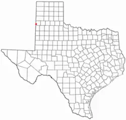 Location of Farwell, Texas