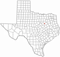 Location of Frost, Texas