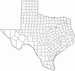 Location of Garrett, Texas