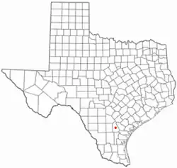 Location of George West, Texas