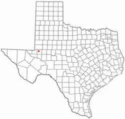 Location of Goldsmith, Texas