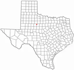 Location of Hamlin, Texas