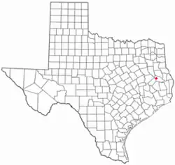 Location of Hudson, Texas