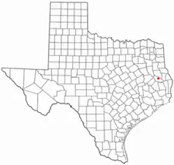 Location of Huntington, Texas