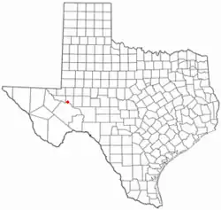 Location of Imperial, Texas