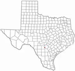Location of La Coste, Texas