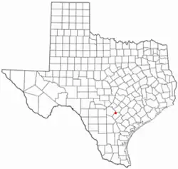 Location of La Vernia, Texas