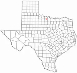 Location of Lakeside City, Texas