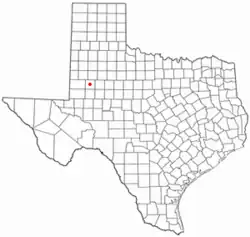 Location of Lamesa, Texas