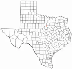 Location of Lipan, Texas