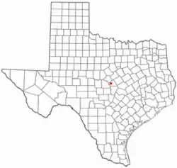 Location of Lometa, Texas