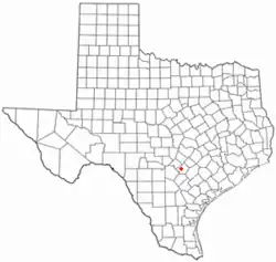 Location of McQueeney, Texas