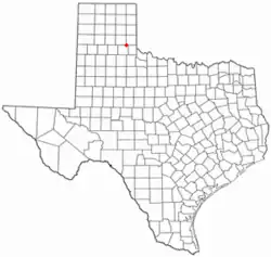 Location of Memphis, Texas