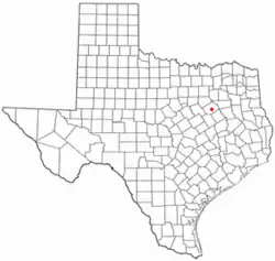 Location of Mildred, Texas