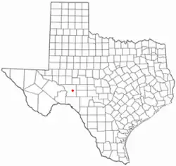 Location of Ozona, Texas