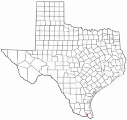 Location of Primera, Texas