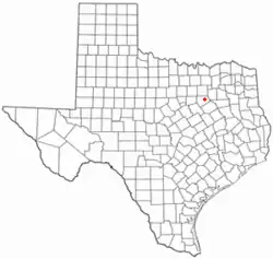 Location of Palmer, Texas