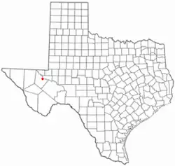 Location of Pecos, Texas