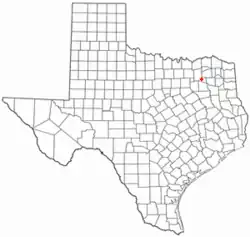 Location of Point, Texas