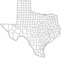 Location of Pottsboro, Texas