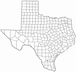 Location of Realitos, Texas