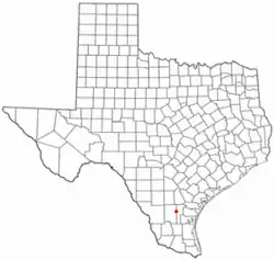 Location in the state of Texas