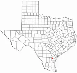 Location of San Patricio, Texas