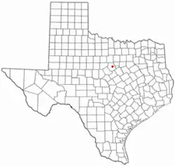 Location of Stephenville, Texas