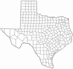 Location of Wake Village, Texas