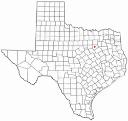 Location of Waxahachie, Texas