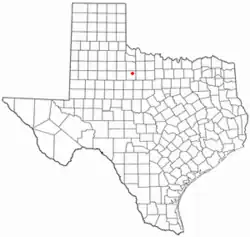 Location of Weinert, Texas