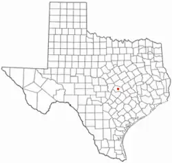 Location of Weir, Texas