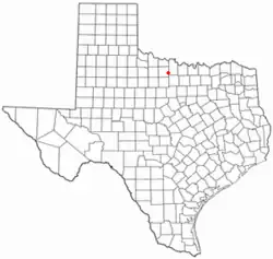 Location of Windthorst, Texas