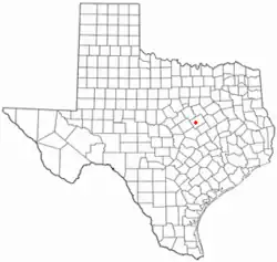 Location of Woodway, Texas