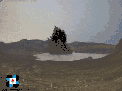 Small phreatomagmatic eruption from the main crater of the volcano in 2021