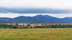 La Mujer Muerta Mountain, the accident taking place on the far left