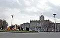 Northern side of Sa'at Tower and municipality building from Sa'at square.