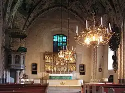 Interior view towards the altar