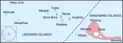 Location of Tahiti
