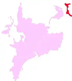 Talakivka is marked with dark red
